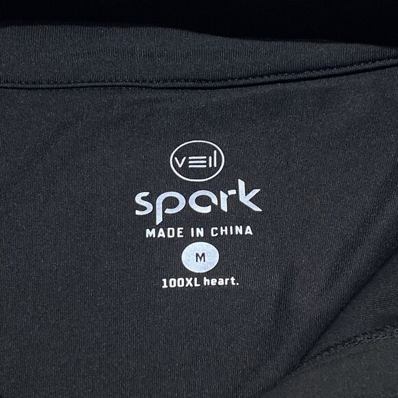 Veil Garments Spark Half-Zip Pullover Black Size Medium Athletic Stretch Modest - Picture 8 of 9